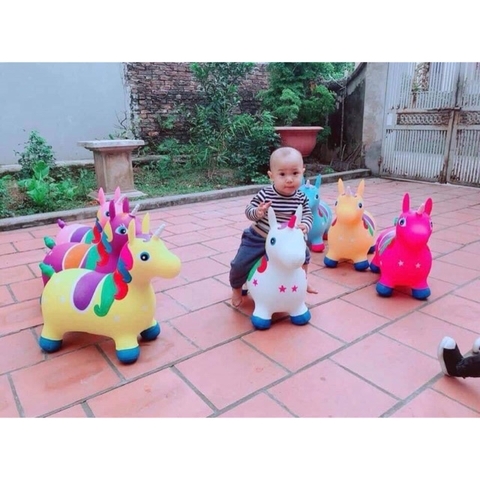 Thú Nhún Bơm Hơi Hình Ngộ Nghĩnh Chất Đẹp Mịn
