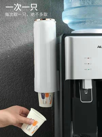 Giá lấy cốc tự động Dụng cụ đựng ly giấy treo tường cho miệng ly 5.5-6cm 1 ngăn