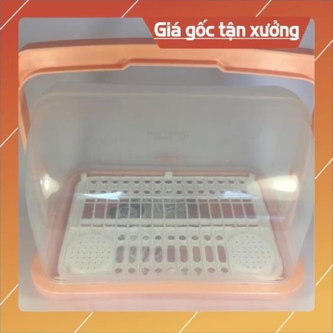 Khay úp bình sữa có nắp đậy