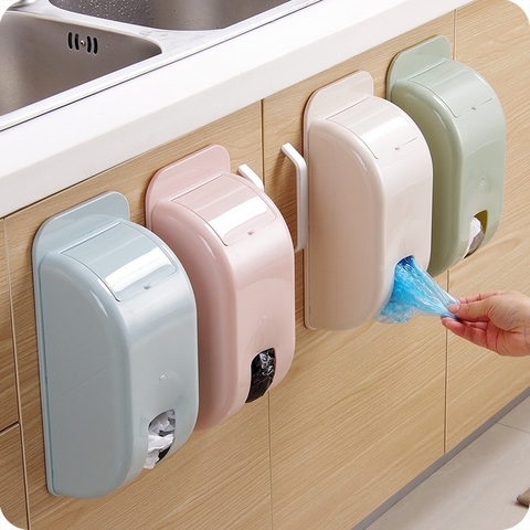 Hộp nhựa đựng túi nilong, túi bóng túi đựng rác thông minh dán tường mã 2755 aladanh-net-vn