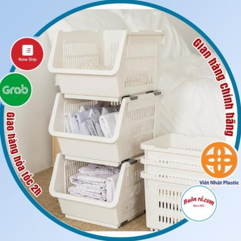 Kệ xếp tầng đa năng Việt Nhật (5569) đựng đồ tiết kiệm không gian chất liệu nhựa bền đẹp -Buôn rẻ 01237