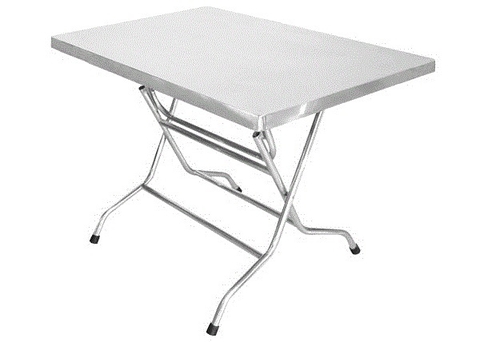Bàn chữ nhật inox 70 x 120 cm