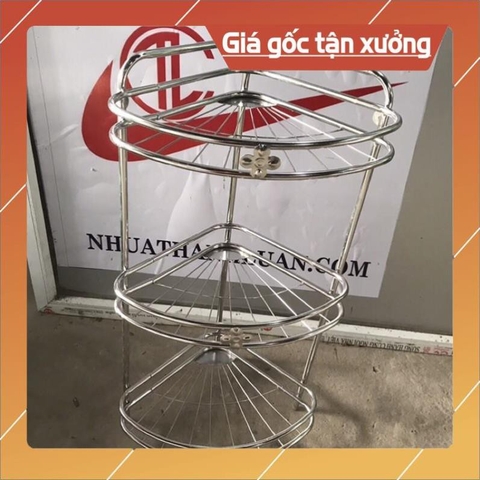 {rẻ vô địch} kệ góc để đồ inox 201 hàng đẹp