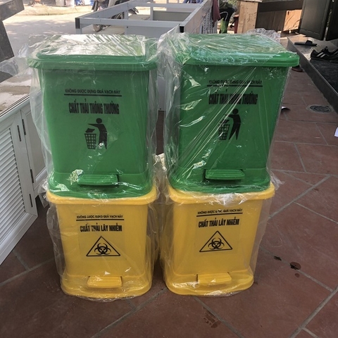 Thùng rác nắp bật nhựa Việt Nhật Plastic cỡ đại, trung, nhí tiện dụng aladanh-net-vn