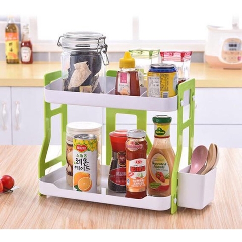 Kệ Để Đồ Nhà Tắm Nhà Bếp 2 Tầng Hình Chữ H Có Hàng