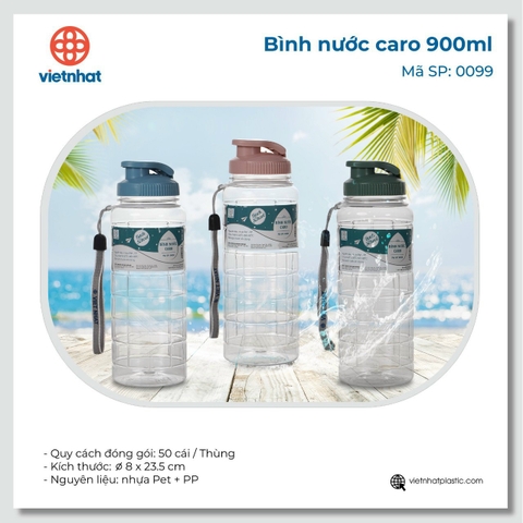 Bình nước học sinh có dây sách Việt Nhật-550ml,750ml,900ml. aladanh-net-vn