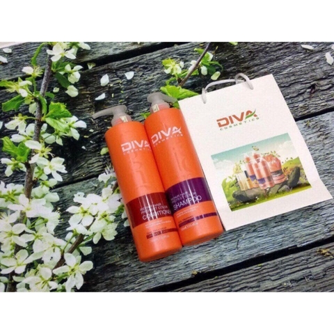 Cặp Dầu Gội Xả Phục Hồi Và Giữ Màu Diva Cam