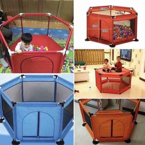Quây Bóng Cho Bé Vải Dù Khung Thép