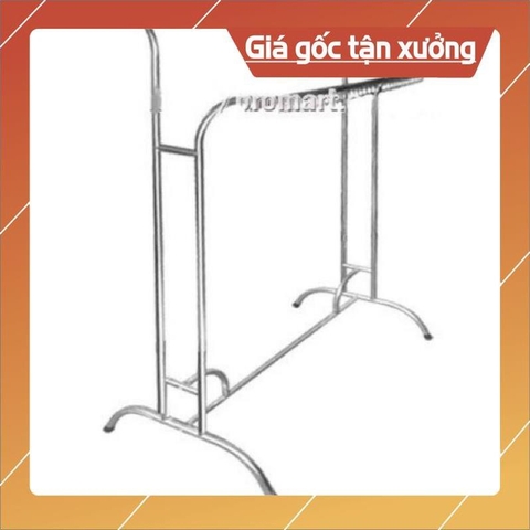 Dàn phơi cầu cao INOX có bánh xe hàng dày