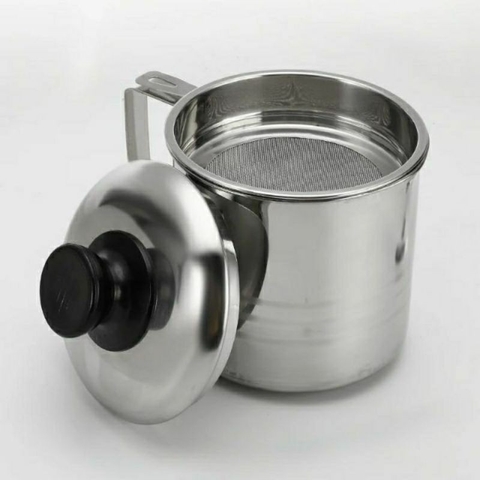 Bình Lọc Dầu Inox 304 Có Lưới Lọc Dầu Dung Tích 12L