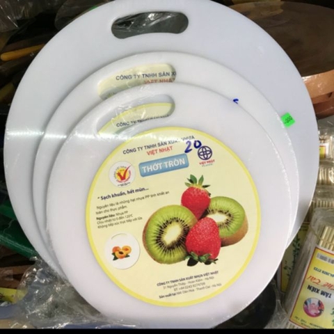 Thớt Tròn Nhựa Việt Nhật 3 Cỡ