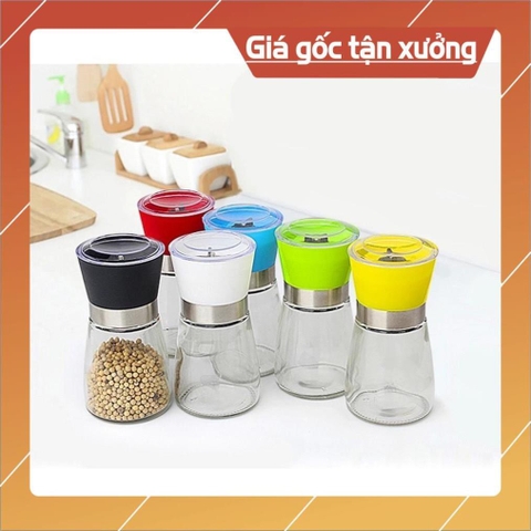 Lọ xay hạt tiêu thủy tinh tiện lợi
