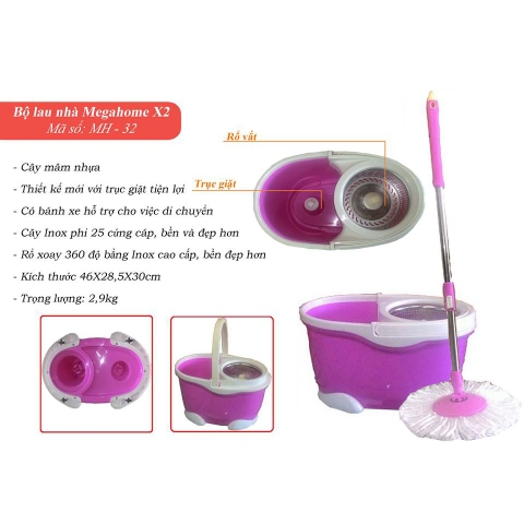 Lau nhà megahome 2x hàng công ty chính hãng