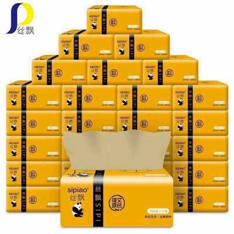 1 Thùng / 30 Gói Giấy Trúc Sipiao Chuẩn Gấu Trúc