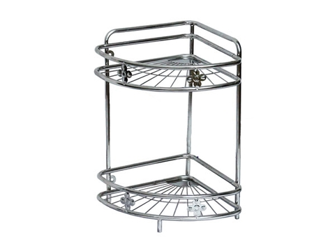 [Rẻ vô địch] Kệ góc inox 2 tầng và 3 tầng 201 hàng bền đẹp chắc chắn có bảo hành