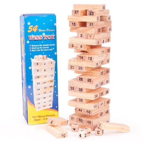 Bộ Rút Gỗ 54 Thanh Wiss Toy