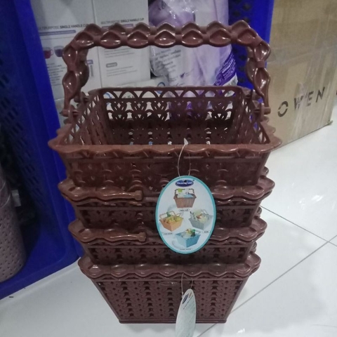 [Có bảo hành] [Chính hãng] Giỏ Quai Vuông Thắng Lợi <Nhựa giá rẻ siêu xinh> 22*22*14.2cm