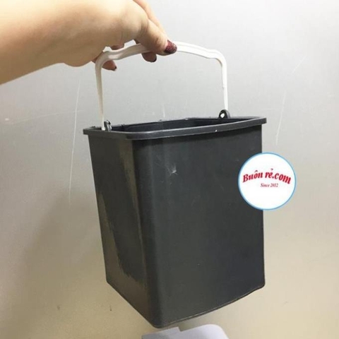 Thùng rác bật nắp size nhỏ Nhựa Việt Nhật, Thùng đựng rác văn phòng, phòng bếp có nắp đậy (MS: 8040) – 01251