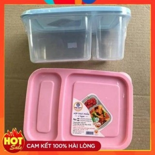 Hộp Nhựa Thực Phẩm 2 Ngăn Việt Nhật