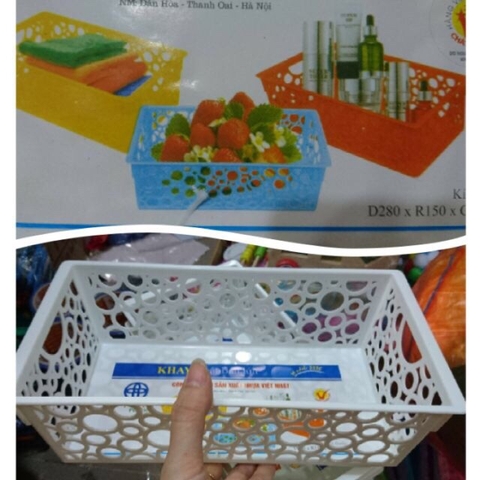 Rổ Chữ Nhật Bản (28* 15 Cm)
