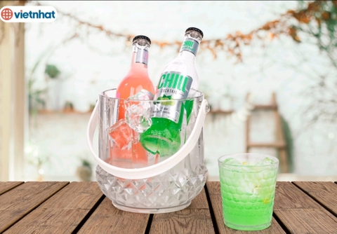 Xô đựng đá kim cương nhựa trong suốt  xô ngâm rượu 5259