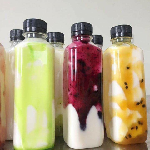 [] G006 - Combo 100 chai nhựa dùng 1 lần/ chai đựng trà sữa 330ml - GIÁ TẠI XƯỞNG