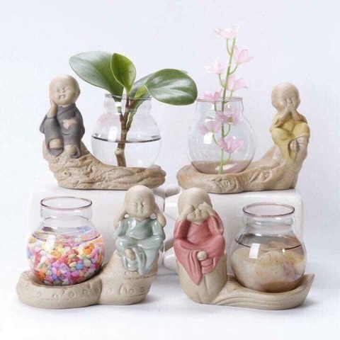 Bộ Tượng Tứ Không Có Bình Cắm Hoa