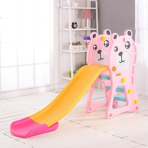 cầu trượt có kèm bóng rổ