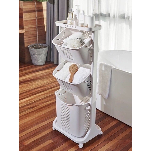 [Giá hủy diệt] [Chính hãng] Kệ đựng đồ đa năng, 3 tầng có bánh xe việt nhật