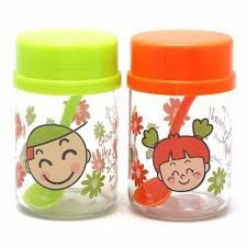 bộ 2 lọ đựng gia vị thủy tinh