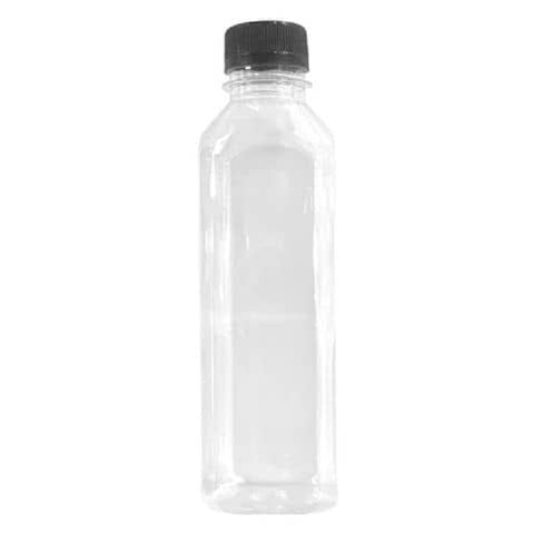 Chai nhựa PET vuông 350ml (100 chai kèm nút) chai trà sữa Việt Nhật  aladanh-net-vn chai vuông nắp đen