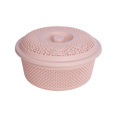 RỔ NẮP TRÒN CHẤM BI TO HOKORI 3276