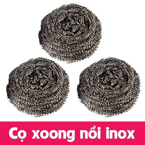 Bùi nhùi inox/ cọ xoong nồi inox chống rỉ Lưới rửa bát túi 15 bịch nhỏ  aladanh-net-vn