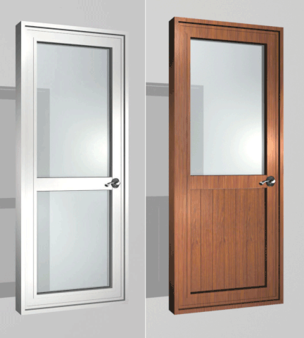 Cửa nhôm cao cấp vân gỗ