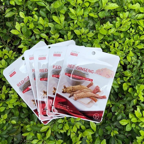 Mặt Nạ Dưỡng Da Hồng Sâm Red Ginseng Mask Amisilk Korea (bịch)