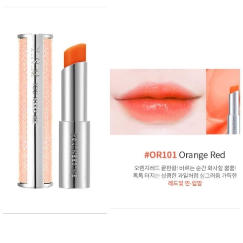 Son Dưỡng Môi Có Màu YNM Candy Honey Lip Balm OR101 Orange Red
