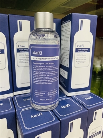 Toner Klairs không mùi – Supple Preparation Unscented Toner 180ml