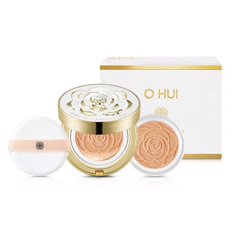 Phấn Nước Hoa Hồng Ohui Ultimate Brightening Cushion SPF50+ / PA+++ 15g