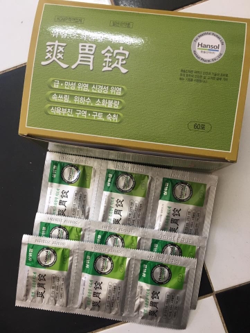 Thuốc Hỗ Trợ Điều Trị Đau Dạ Dày Hansol Hàn Quốc (60 gói x 3 viên)