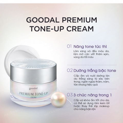 Kem Ốc Sên Dưỡng Trắng Goodal Premium Snail Tone Up Cream ( Mẫu Mới 2020 )
