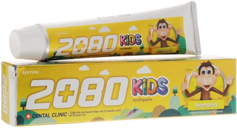 Kem Đánh Răng 2080 KID'S Cho Trẻ Em (Hương Chuối) 80g