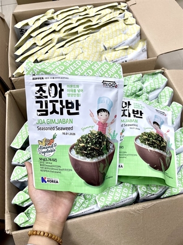 LÁ KIM VỤN, RONG BIỂN TRỘN CƠM MIGA JOA CHO BÉ 50G