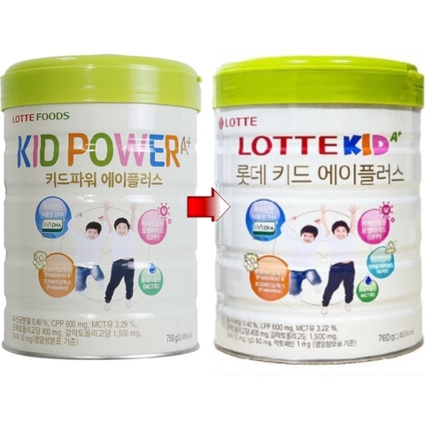 Sữa LOTTE KID A+ Hàn Quốc 760G (1-10 tuổi)