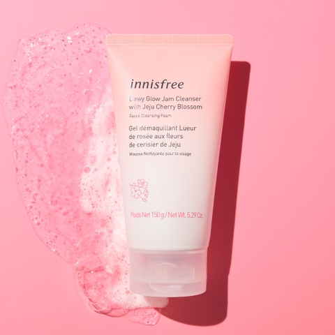 Sữa Rửa Mặt Dưỡng Ẩm, Sáng Da Innisfree Jeju Cherry Blossom Jam Cleanser 150g