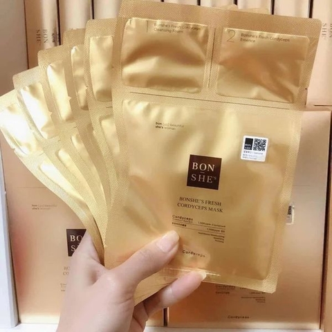 Mặt Nạ Đông Trùng Hạ Thảo Bonshe's Fresh Cordyceps Mask (28ml*6 miếng)