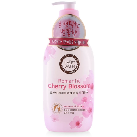 Sữa tắm Happy Bath Cherry Blossom Hàn Quốc 900ml
