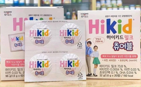 SỮA HIKID DẠNG KẸO HỘP 60 VIÊN