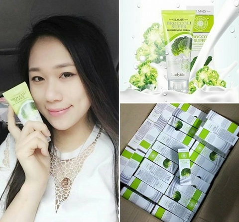 Kem Dưỡng Trắng Da Chiết Xuất Bông Cải Xanh Ladykin 60ml