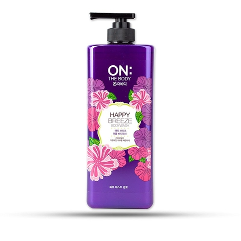Sữa Tắm Nước Hoa On The Body Happy Breeze Perfume Wash (900g) (Tím)