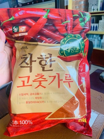Ớt Bột Hàn Quốc Nongwon 500g – Gia Vị Chuẩn Hương Vị Hàn